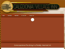 Tablet Screenshot of caledoniavillageinn.com